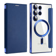For Samsung Galaxy S24 Ultra 5G MagSafe Magnetic RFID Anti-theft Leather Phone Case(Royal Blue) - Galaxy S24 Ultra 5G Cases by PMC TechLife | Online Shopping South Africa | PMC TechLife