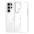 For Samsung Galaxy S24 Ultra 5G MagSafe Anti-fingerprint Highly Transparent PC Phone Case(White) - Galaxy S24 Ultra 5G Cases by PMC TechLife | Online Shopping South Africa | PMC TechLife