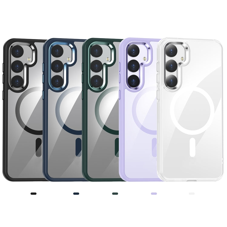 For Samsung Galaxy S24 5G MagSafe Anti-fingerprint Highly Transparent PC Phone Case(Blue) - Galaxy S24 5G Cases by PMC TechLife | Online Shopping South Africa | PMC TechLife