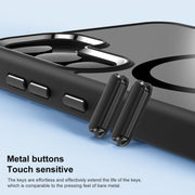 For Samsung Galaxy S24 Ultra 5G MagSafe Anti-fingerprint Highly Transparent PC Phone Case(Blue)