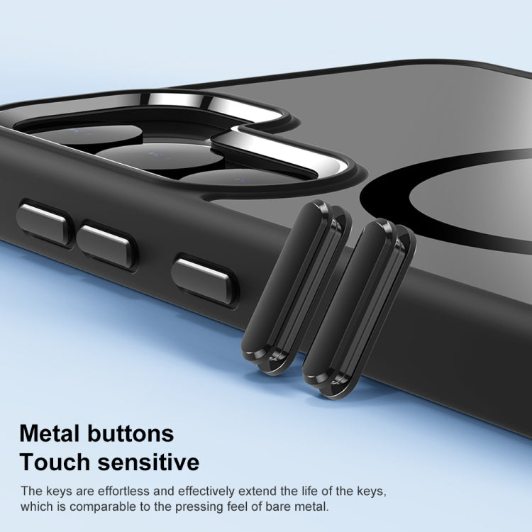 For Samsung Galaxy S24 5G MagSafe Anti-fingerprint Highly Transparent PC Phone Case(Black) - Galaxy S24 5G Cases by PMC TechLife | Online Shopping South Africa | PMC TechLife