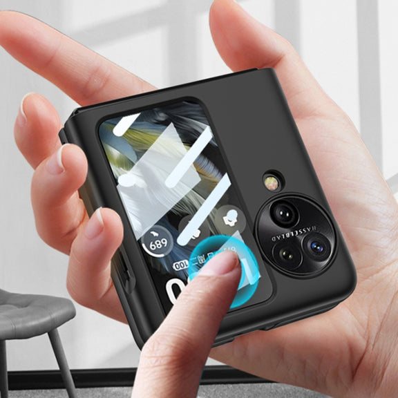 For OPPO Find N3 Flip GKK Integrated Ultra-thin Full Coverage Protective Phone Case(Black)