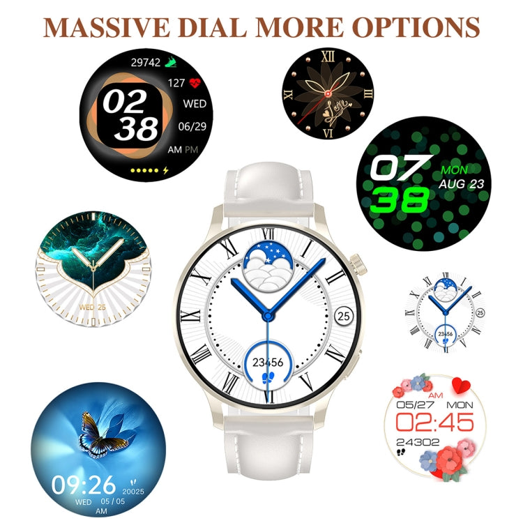 Watch3 Pro 1.3 inch AMOLED Screen Wireless Charging Smart Watch, Supports BT Call / NFC(Champagne) - free shipping - PMC TechLife - Order now!