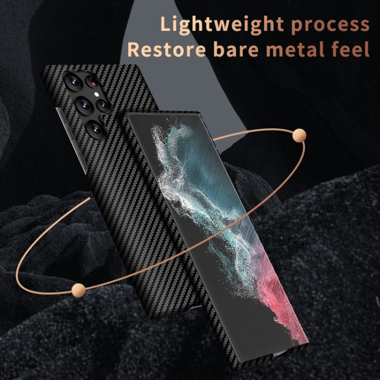 For Samsung Galaxy S24+ 5G Carbon Fiber Texture MagSafe Magnetic Phone Case(Black Silver) - Galaxy S24+ 5G Cases by PMC TechLife | Online Shopping South Africa | PMC TechLife