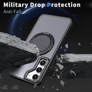For Samsung Galaxy S23 FE 5G 360-degree Rotating MagSafe Magnetic Holder Phone Case(Black)