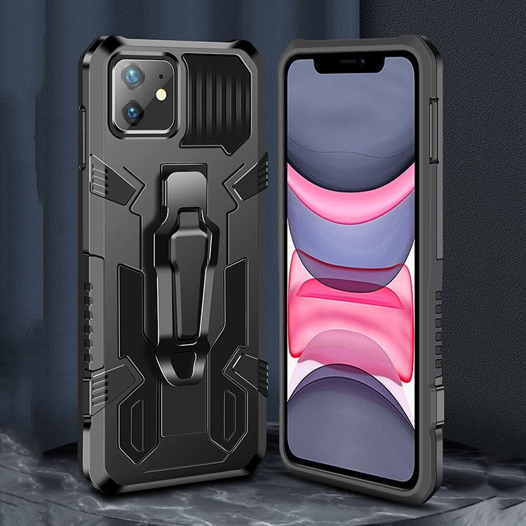 For iPhone 8 & 7 Machine Armor Warrior Shockproof PC + TPU Protective Case(Space Gray)
