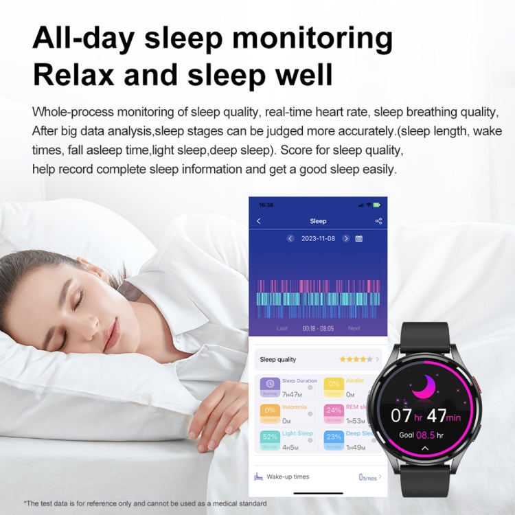 1.43 inch Silicone Strap Bluetooth Call Smart Watch Support ECG / Non-invasive Blood Sugar(Light Yellow)