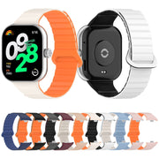 For Xiaomi Smart Band 9 Pro / 8 Pro Two Color Magnetic Silicone Watch Band(Blue Starlight)