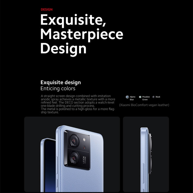 Xiaomi 13T Pro Global, 12GB+512GB, 6.67 inch MIUI 14 MediaTek Dimensity 9200+ Octa Core 3.35GHz, NFC, Network: 5G, Leica Lens(Black) - free shipping - PMC TechLife - Order now!