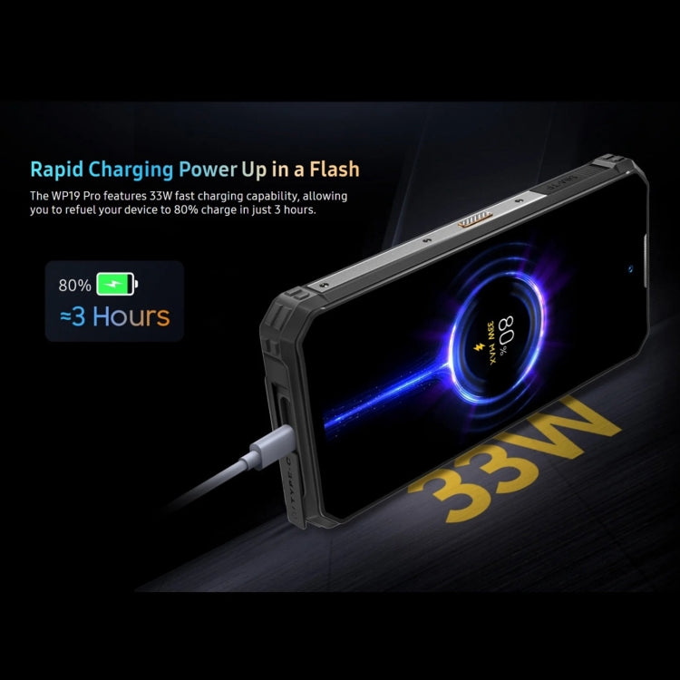 Oukitel WP19 Pro, 8GB+256GB, 6.8 inch MediaTek Helio G99 Octa-core, NFC, Network: 4G(Black) - free shipping - PMC Jewellery - Order now!