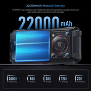 Oukitel WP33 Pro, 8GB+256GB, IP68/IP69K, Fingerprint Identification, 22000mAh, 6.6 inch MediaTek Dimensity 6100+ Octa-core, NFC, OTG, Network: 5G(Black)