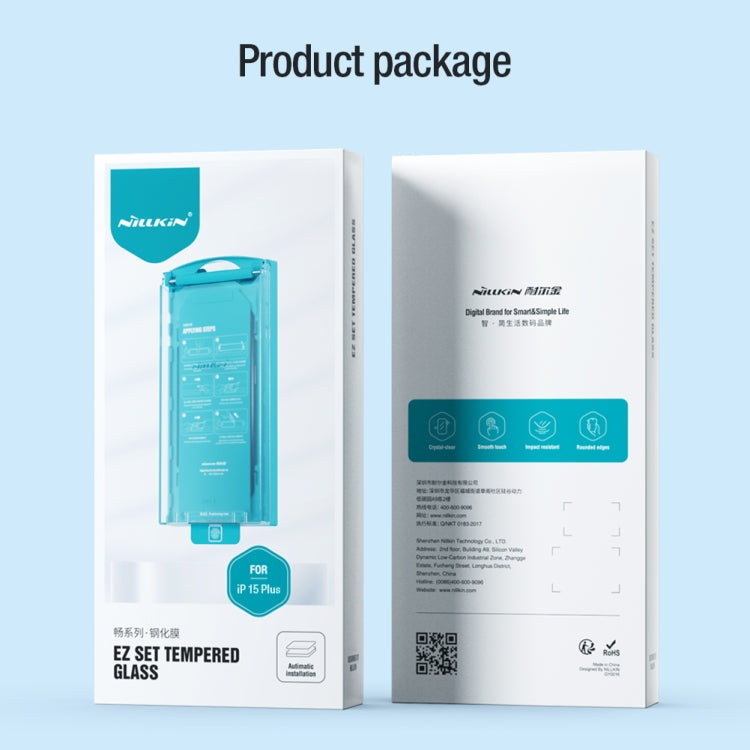 For iPhone 15 Plus 10pcs NILLKIN Chang Series Tempered Glass Protective Film - free shipping - PMC TechLife - Order now!