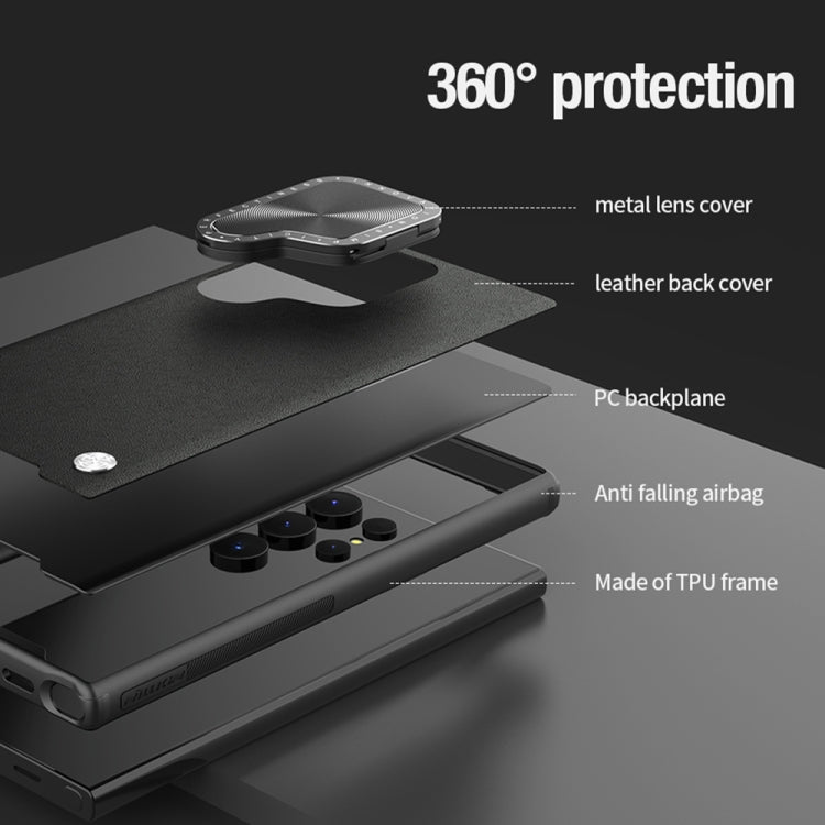 For Samsung Galaxy S24 Ultra 5G NILLKIN CamShield Prop Series PC + TPU Phone Case(Green)