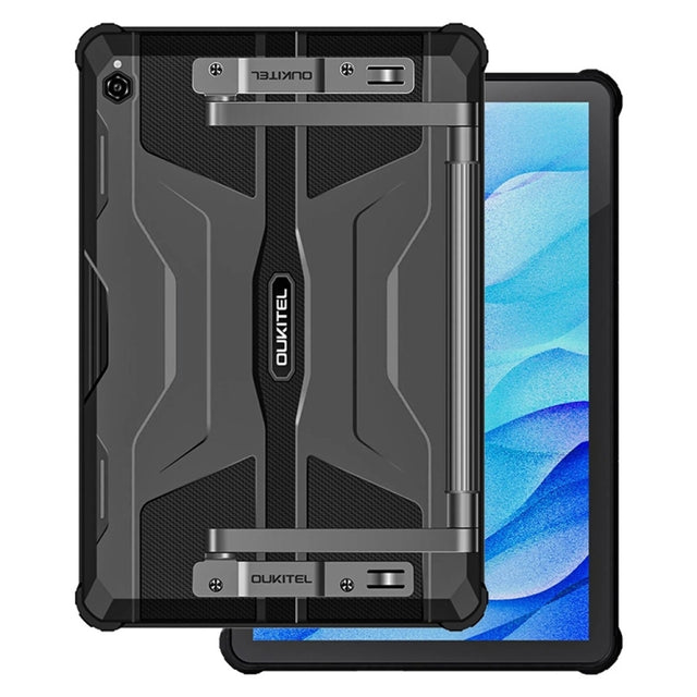 OUKITEL RT6 4G Network IP68/IP69K Rugged Tablet, 8GB+256GB, 10.1 inch Android 13 MediaTek MT8788 Octa Core Support Dual SIM, EU Plug(Black)