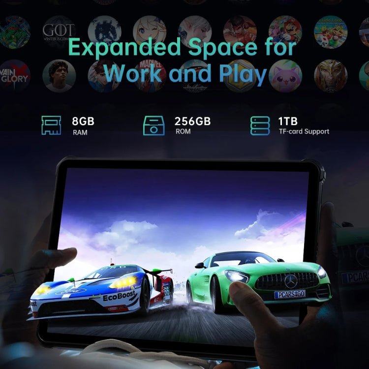 OUKITEL RT6 4G Network IP68/IP69K Rugged Tablet, 8GB+256GB, 10.1 inch Android 13 MediaTek MT8788 Octa Core Support Dual SIM, EU Plug(Orange) - free shipping - PMC TechLife - Order now!