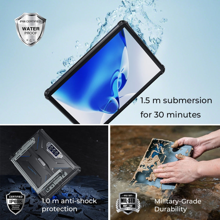 OUKITEL RT7 TITAN 4G Network IP68/IP69K Rugged Tablet, 8GB+256GB, 10.1 inch Android 13 MediaTek MT8788 Octa Core Support Dual SIM, EU Plug(Blue) - free shipping - PMC Jewellery - Order now!