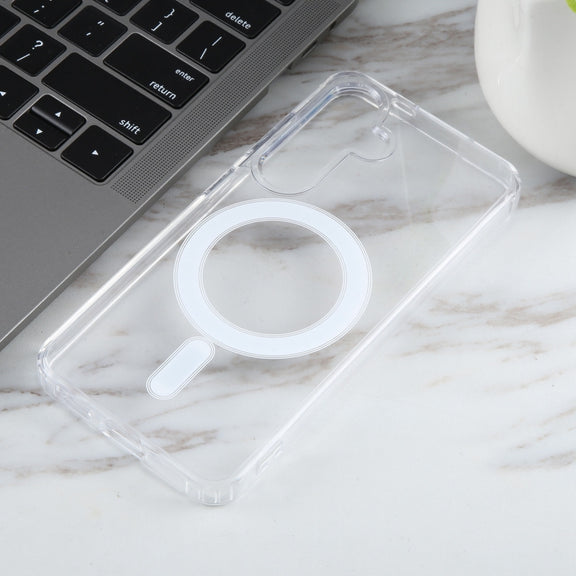 For Samsung Galaxy S24 5G MagSafe Clear Acrylic PC +TPU Phone Case(Transparent)