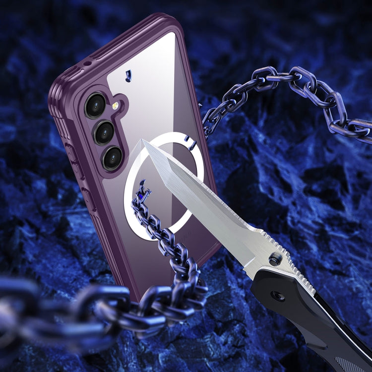 For Samsung Galaxy S23 FE 5G RedPepper Life Waterproof MagSafe Phone Case(Purple) - Galaxy S23 FE 5G Cases by RedPepper | Online Shopping South Africa | PMC Jewellery | Buy Now Pay Later Mobicred