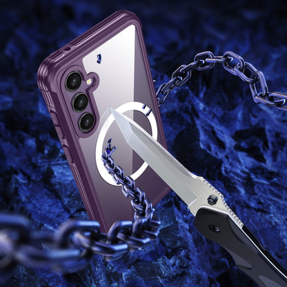 For Samsung Galaxy S23 FE 5G RedPepper Life Waterproof MagSafe Phone Case(Purple) - Galaxy S23 FE 5G Cases by RedPepper | Online Shopping South Africa | PMC Jewellery | Buy Now Pay Later Mobicred