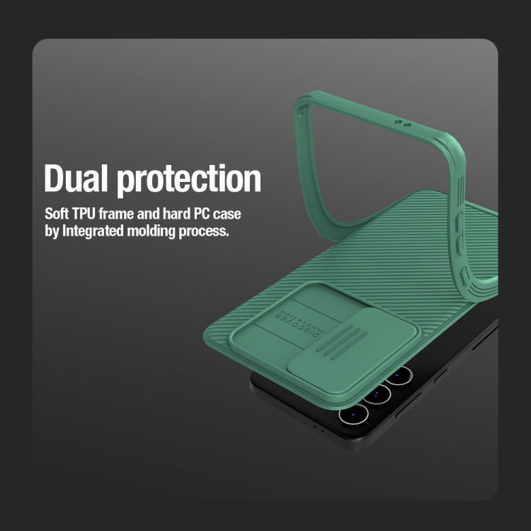 For Samsung Galaxy S24+ 5G NILLKIN CamShield Pro Magnetic Magsafe Phone Case(Green) - Galaxy S24+ 5G Cases by NILLKIN | Online Shopping South Africa | PMC Jewellery | Buy Now Pay Later Mobicred