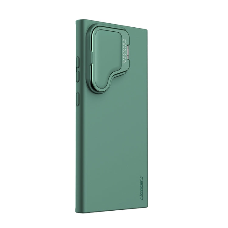 For Samsung Galaxy S24 Ultra 5G NILLKIN CamShield Prop Liquid Silicone Phone Case(Green)