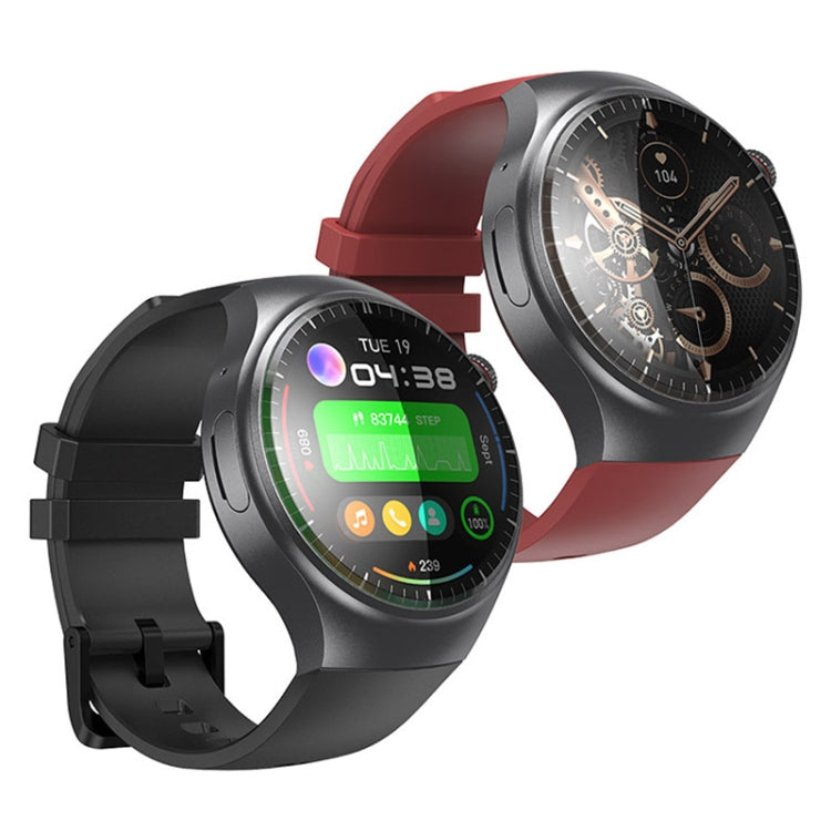 UNIWA DM80 1.43 inch IP67 Waterproof Android 8.1 Smart Watch Support 4G Network / WiFi / GPS / NFC(Red) - free shipping - PMC Jewellery - Order now!