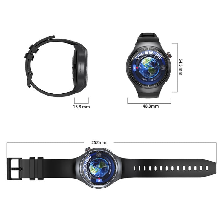 UNIWA DM80 1.43 inch IP67 Waterproof Android 8.1 Smart Watch Support 4G Network / WiFi / GPS / NFC(Red) - free shipping - PMC Jewellery - Order now!