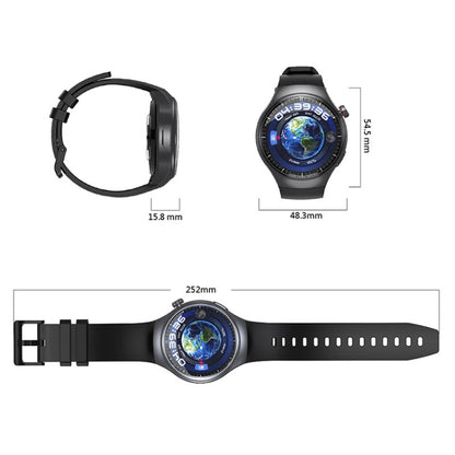 UNIWA DM80 1.43 inch IP67 Waterproof Android 8.1 Smart Watch Support 4G Network / WiFi / GPS / NFC(Red) - free shipping - PMC Jewellery - Order now!