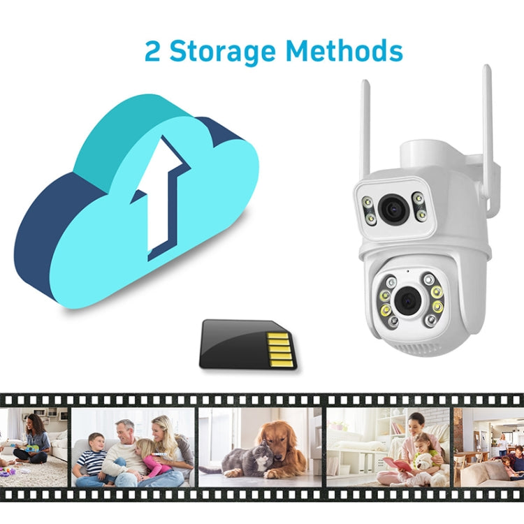 QX95 6MP WiFi Dual Camera Supports Two-way Voice Intercom & AI Recognition(UK Plug) - free shipping - PMC TechLife - Order now!
