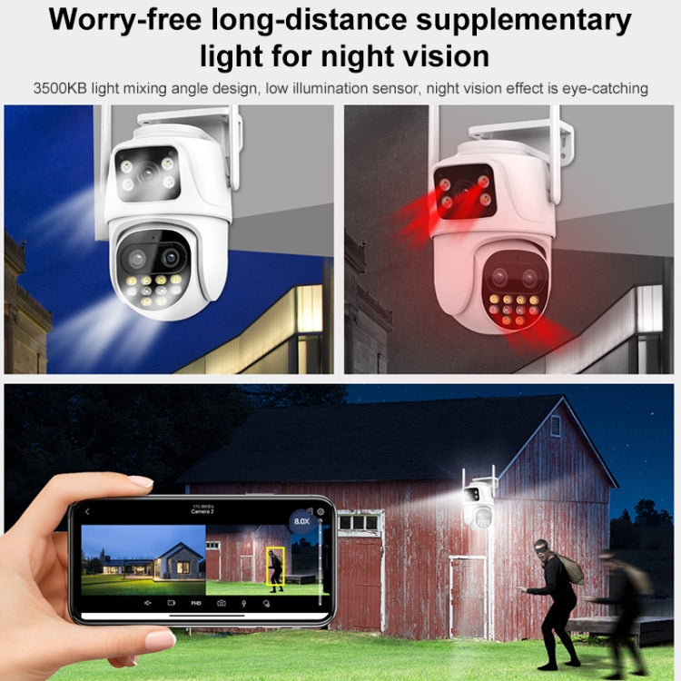 QX104 3MP WiFi Triple Camera Supports Human Face Recognition & AI Alarm(AU Plug) - free shipping - PMC TechLife - Order now!