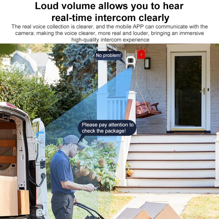 QX104 3MP WiFi Triple Camera Supports Human Face Recognition & AI Alarm(AU Plug) - free shipping - PMC TechLife - Order now!