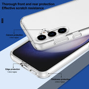 For Samsung Galaxy S23 FE 5G Terminator Style Glitter Powder Shockproof Phone Case(Transparent)