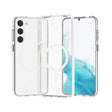For Samsung Galaxy S23 5G Terminator Style Glitter Powder MagSafe Magnetic Phone Case(Transparent) - Galaxy S23 5G Cases by PMC TechLife | Online Shopping South Africa | PMC TechLife