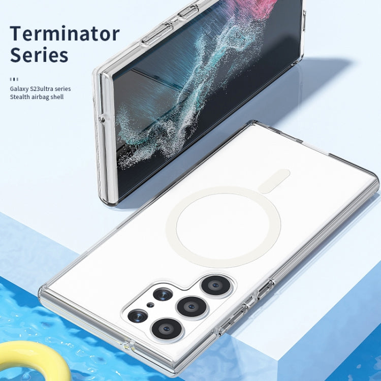 For Samsung Galaxy S24 Ultra 5G Terminator Style Glitter Powder MagSafe Magnetic Phone Case(Black) - Galaxy S24 Ultra 5G Cases by PMC TechLife | Online Shopping South Africa | PMC TechLife