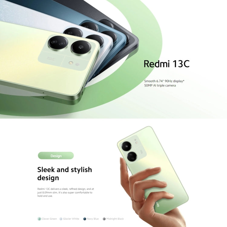 Xiaomi Redmi 13C 5G, 4GB+128GB,  6.74 inch MIUI 14 MediaTek Dimensity 6100+ Octa Core 2.2GHz, NFC, Network: 5G, Not Support Google Play(Startrail Silver)
