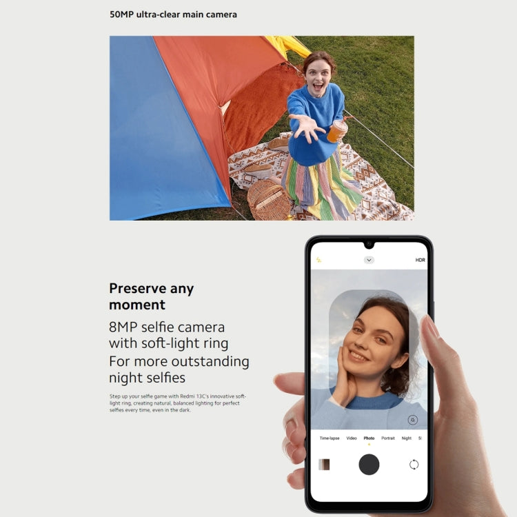 Xiaomi Redmi 13C 5G, 6GB+128GB,  6.74 inch MIUI 14 MediaTek Dimensity 6100+ Octa Core 2.2GHz, NFC, Network: 5G, Not Support Google Play(Startrail Silver)