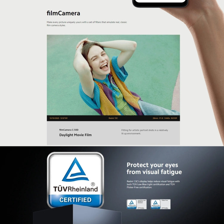 Xiaomi Redmi 13C 5G, 6GB+128GB,  6.74 inch MIUI 14 MediaTek Dimensity 6100+ Octa Core 2.2GHz, NFC, Network: 5G, Not Support Google Play(Startrail Silver) - free shipping - PMC TechLife - Order now!