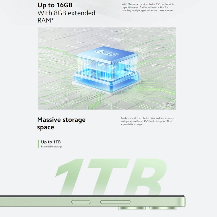 Xiaomi Redmi 13C 5G, 8GB+256GB,  6.74 inch MIUI 14 MediaTek Dimensity 6100+ Octa Core 2.2GHz, NFC, Network: 5G, Not Support Google Play(Starlight Black) - free shipping - PMC TechLife - Order now!