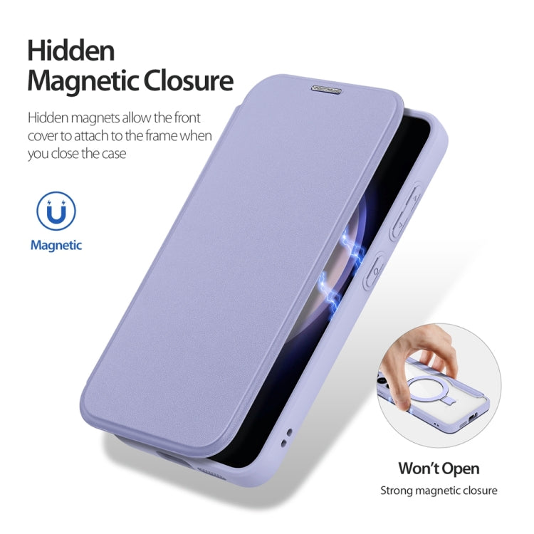 For Samsung Galaxy S24+ 5G DUX DUCIS Skin X Pro Series Magsafe Ring Holder Leather Phone Case(Purple) - Galaxy S24+ 5G Cases by DUX DUCIS | Online Shopping South Africa | PMC TechLife | Buy Now Pay Later Mobicred