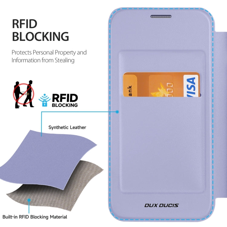 For Samsung Galaxy S24+ 5G DUX DUCIS Skin X Pro Series Magsafe Ring Holder Leather Phone Case(Purple) - Galaxy S24+ 5G Cases by DUX DUCIS | Online Shopping South Africa | PMC TechLife | Buy Now Pay Later Mobicred