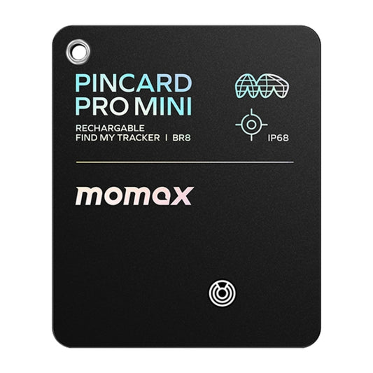 MOMAX PINCARD BR8 Card Wireless Charging Positioning Anti-lost Device(Black) - free shipping - PMC Jewellery - Order now!