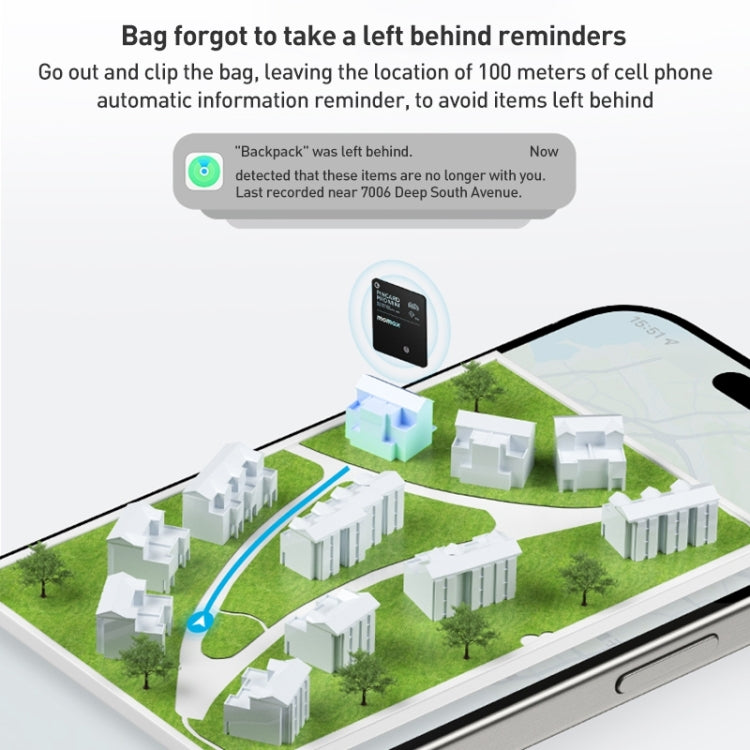 MOMAX PINCARD BR8 Card Wireless Charging Positioning Anti-lost Device(Black) - free shipping - PMC TechLife - Order now!