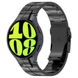 For Samsung Galaxy Watch 6 / 6 Classic Button Style Stainless Steel Watch Band(Black) - free shipping - PMC TechLife - Order now!