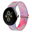 For Google Pixel Watch 2 / Pixel Watch Painted Colorful Nylon Watch Band(Purple Blue) - free shipping - PMC TechLife - Order now!