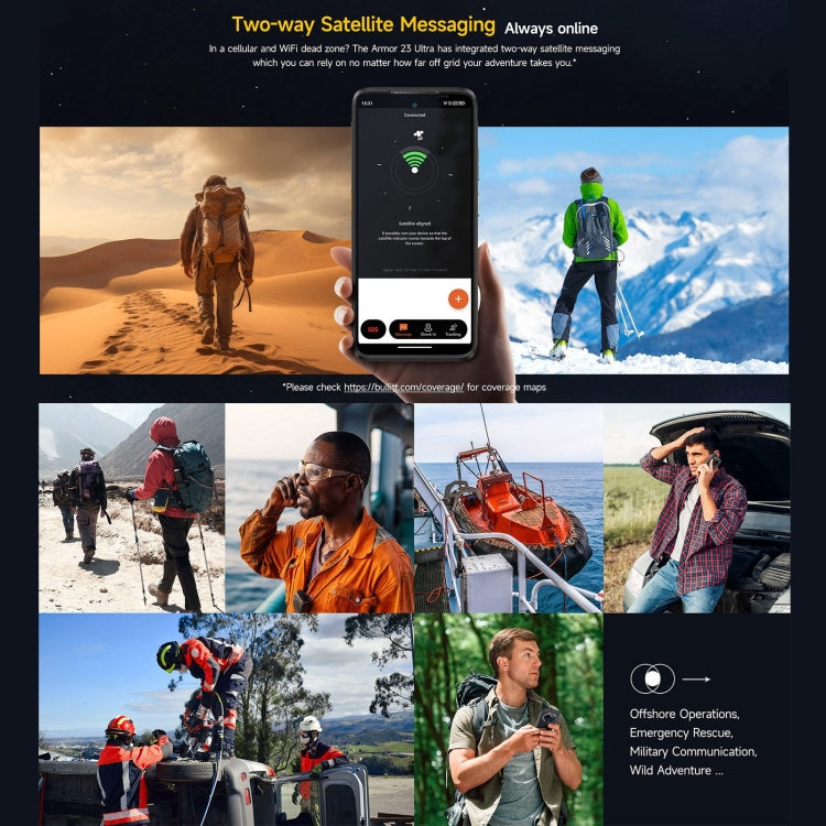 Ulefone Armor 23 Ultra Rugged Phone, 12GB+512GB, 6.78 inch Android 13 MediaTek Dimensity 8020 Octa Core up to 2.6GHz, Network: 5G, NFC, OTG, Satellite Messaging(Umbra Orange) - free shipping - PMC TechLife - Order now!