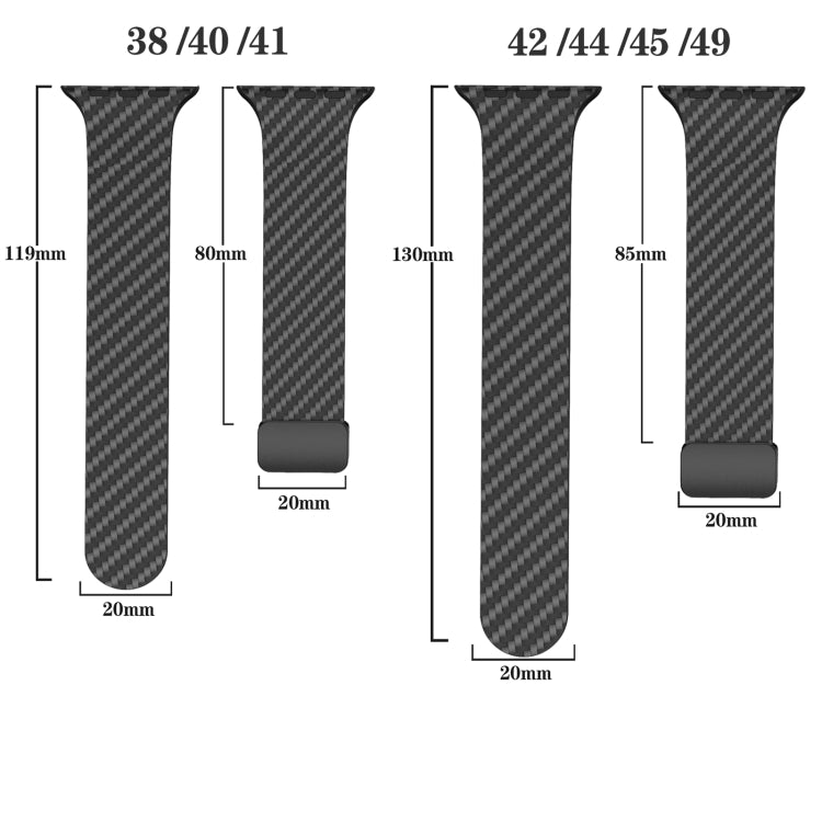 For Apple Watch Series 3 38mm Carbon Fiber Magnetic Black Buckle Watch Band(Black Grey) - free shipping - PMC TechLife - Order now!