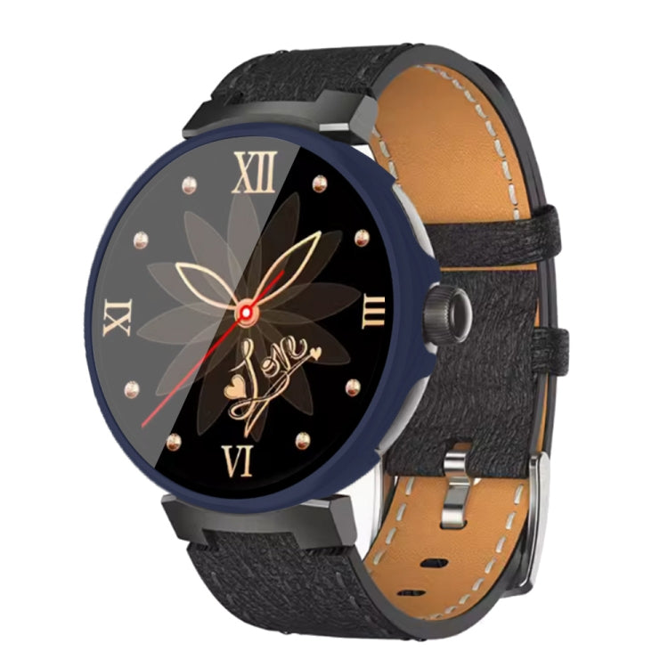 For Aigo GTV2 PC + Tempered Film Integrated Watch Protective Case(Midnight Blue) - Watch Case by PMC TechLife | Online Shopping South Africa | PMC TechLife