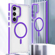 For Samsung Galaxy S24 5G Dual-Color Clear Acrylic Hybrid TPU MagSafe Phone Case(Purple) - Galaxy S24 5G Cases by PMC TechLife | Online Shopping South Africa | PMC TechLife | Buy Now Pay Later Mobicred