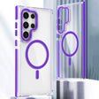 For Samsung Galaxy S24 Ultra 5G Dual-Color Clear Acrylic Hybrid TPU MagSafe Phone Case(Purple) - Galaxy S24 Ultra 5G Cases by PMC TechLife | Online Shopping South Africa | PMC TechLife | Buy Now Pay Later Mobicred
