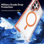 For Samsung Galaxy S24+ 5G Dual-Color Clear Acrylic Hybrid TPU MagSafe Phone Case(Purple)